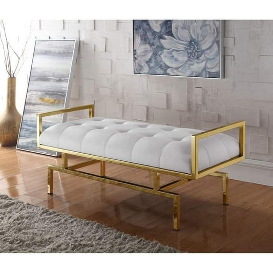 Arms Bench Tufted Backless Tufted Bench - 1324