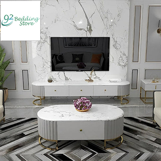 Luxury Center Table & Tv Combination Set -1230