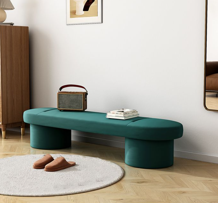 3 Seater Revive Velvet Luxury Stool- 1521