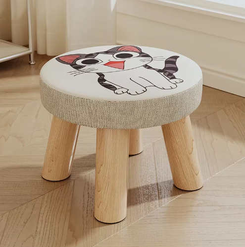 Elegant Creative Fabric Art Small Stool - 1469