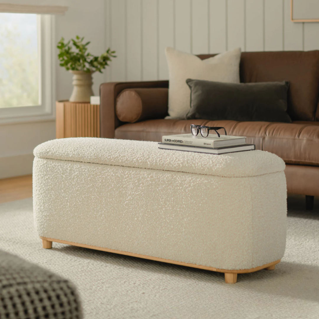 3 Seater Comfy Storage Ottoman Stool- 1499