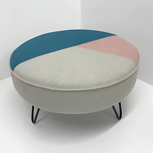 1 Seater Flamboyant Round Stool- 1501