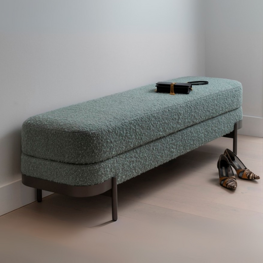 3 Seater Luxury Berry Bed Bench - 1541