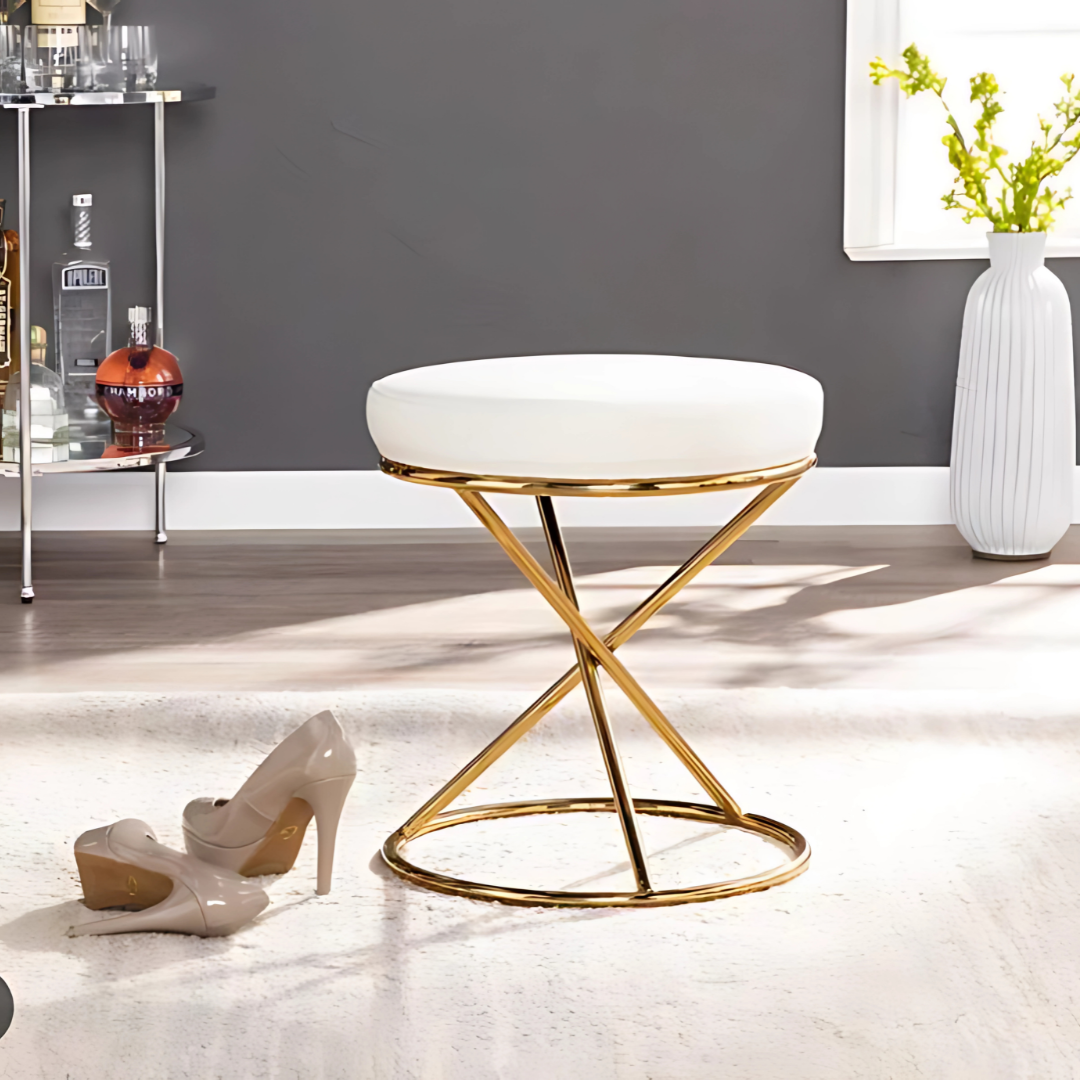 Aristo Gold Elegance Round Stool - 1550