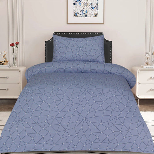 2 Pcs Printed Bed Sheet NB-966