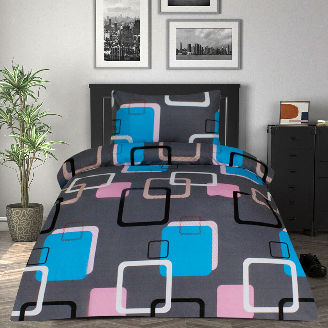 2 Pcs Printed Bed Sheet NB-977