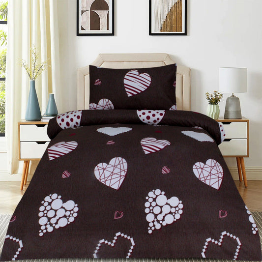 2 Pcs Printed Bed Sheet NB-983