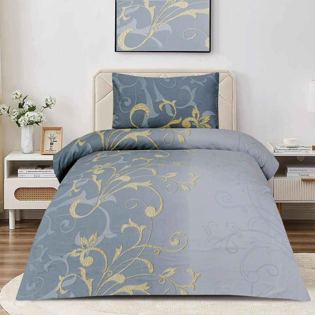 2 Pcs Printed Bed Sheet NB-1041