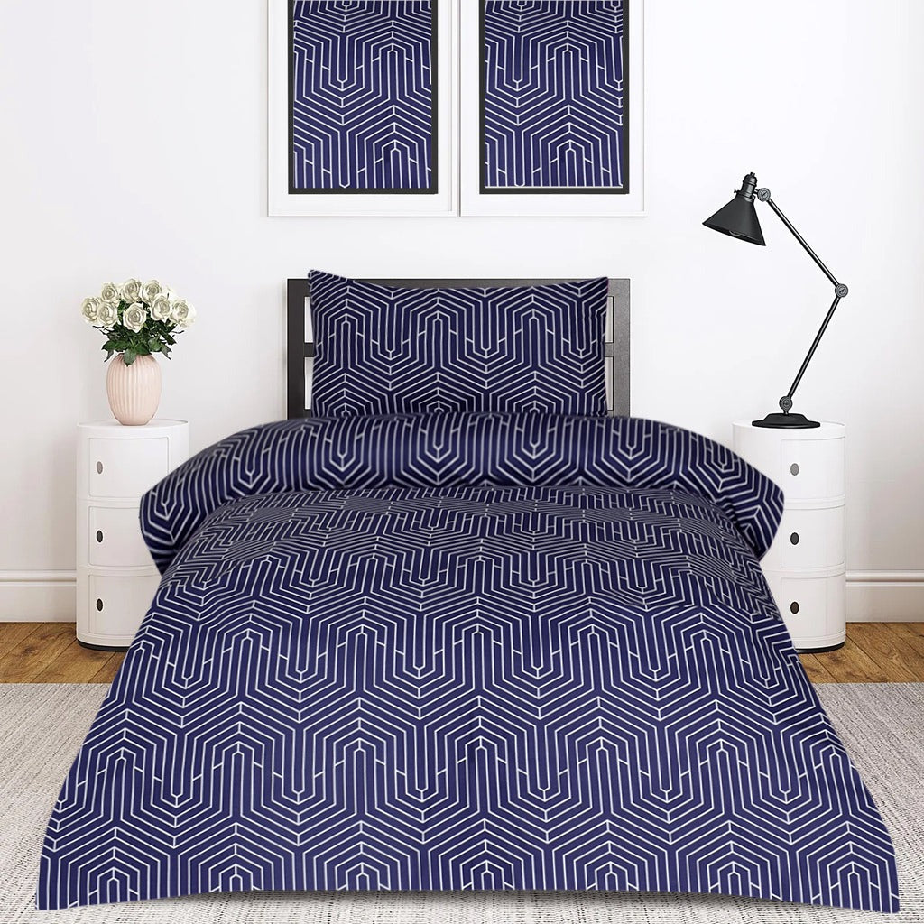 2 Pcs Printed Bed Sheet NB-1059