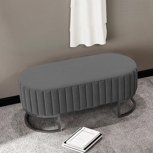 2 Seater Luxury Wooden Stool With Steel Stand 1141 - 92Bedding