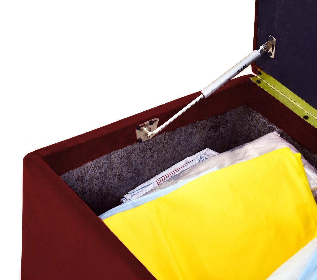 3 Seater Ottoman Storage Box With Embroidery-914 - 92Bedding