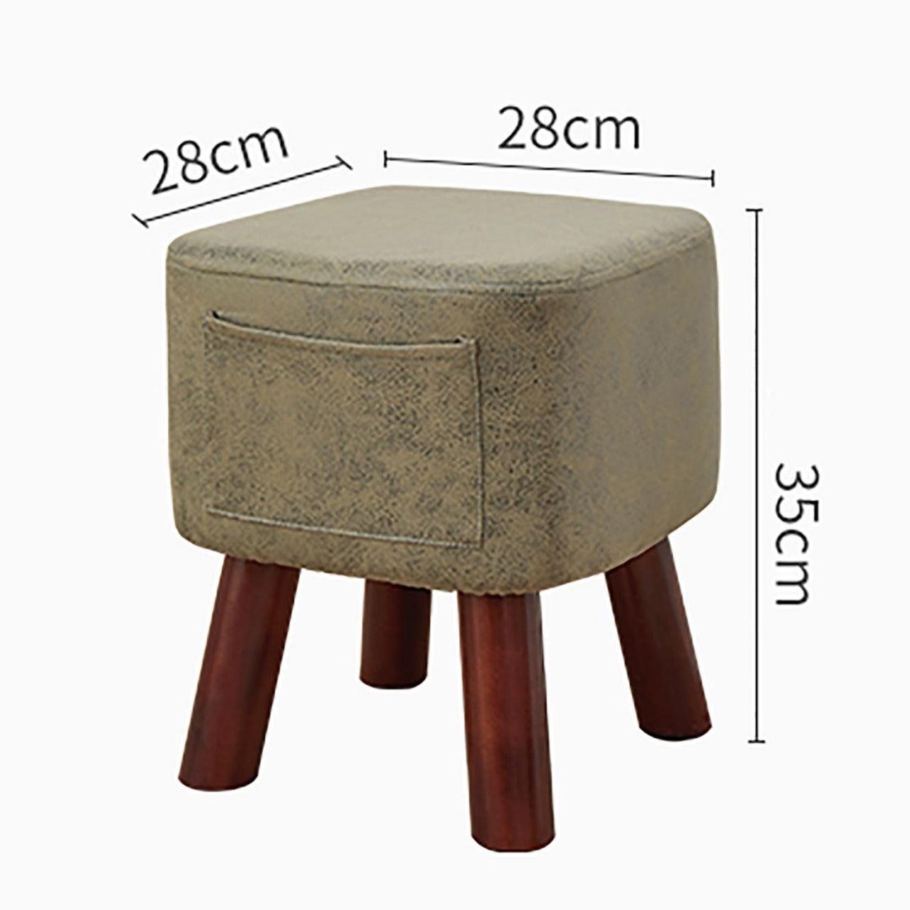 Wooden stool Square shape With Pocket - 144 Large - 92Bedding
