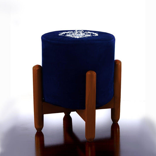 Drone Shape Round stool With Embroidery -388 - 92Bedding