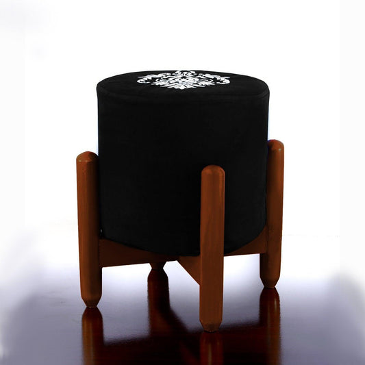 Drone Shape Round stool With Embroidery -384 - 92Bedding