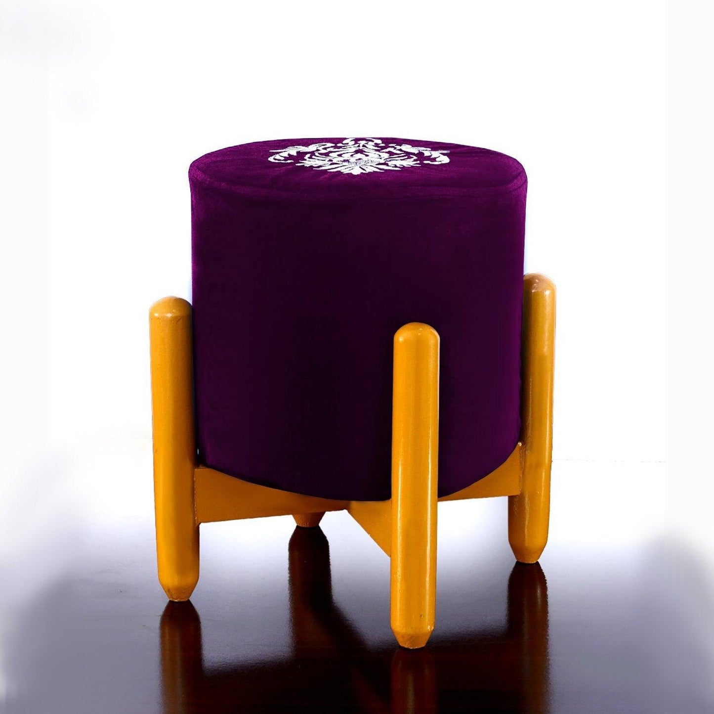 Drone Shape Round stool With Embroidery -374 - 92Bedding