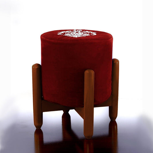 Drone Shape Round stool With Embroidery -377 - 92Bedding