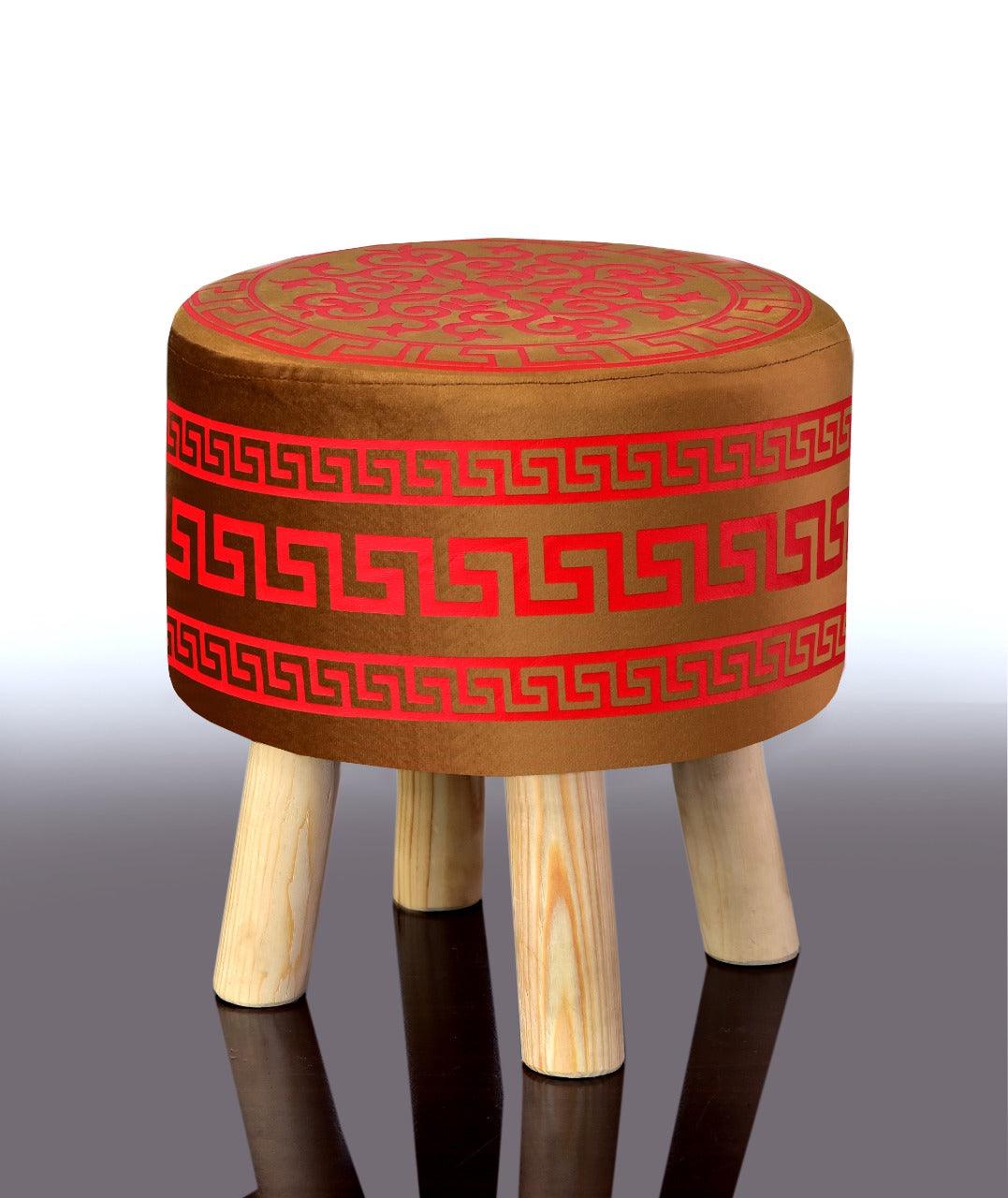 Wooden stool Vercase Design round shape-742 - 92Bedding