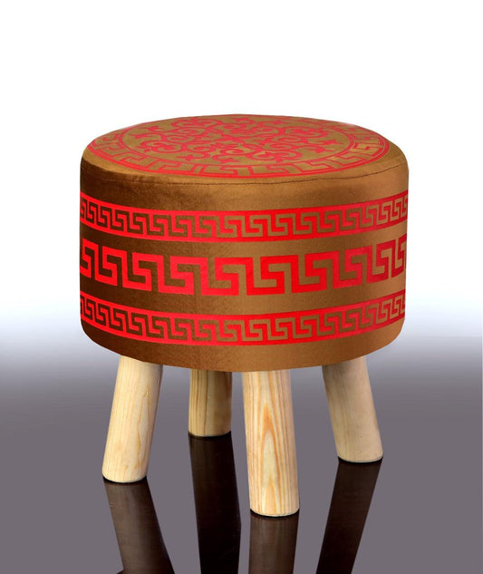 Wooden stool Vercase Design round shape-742 - 92Bedding