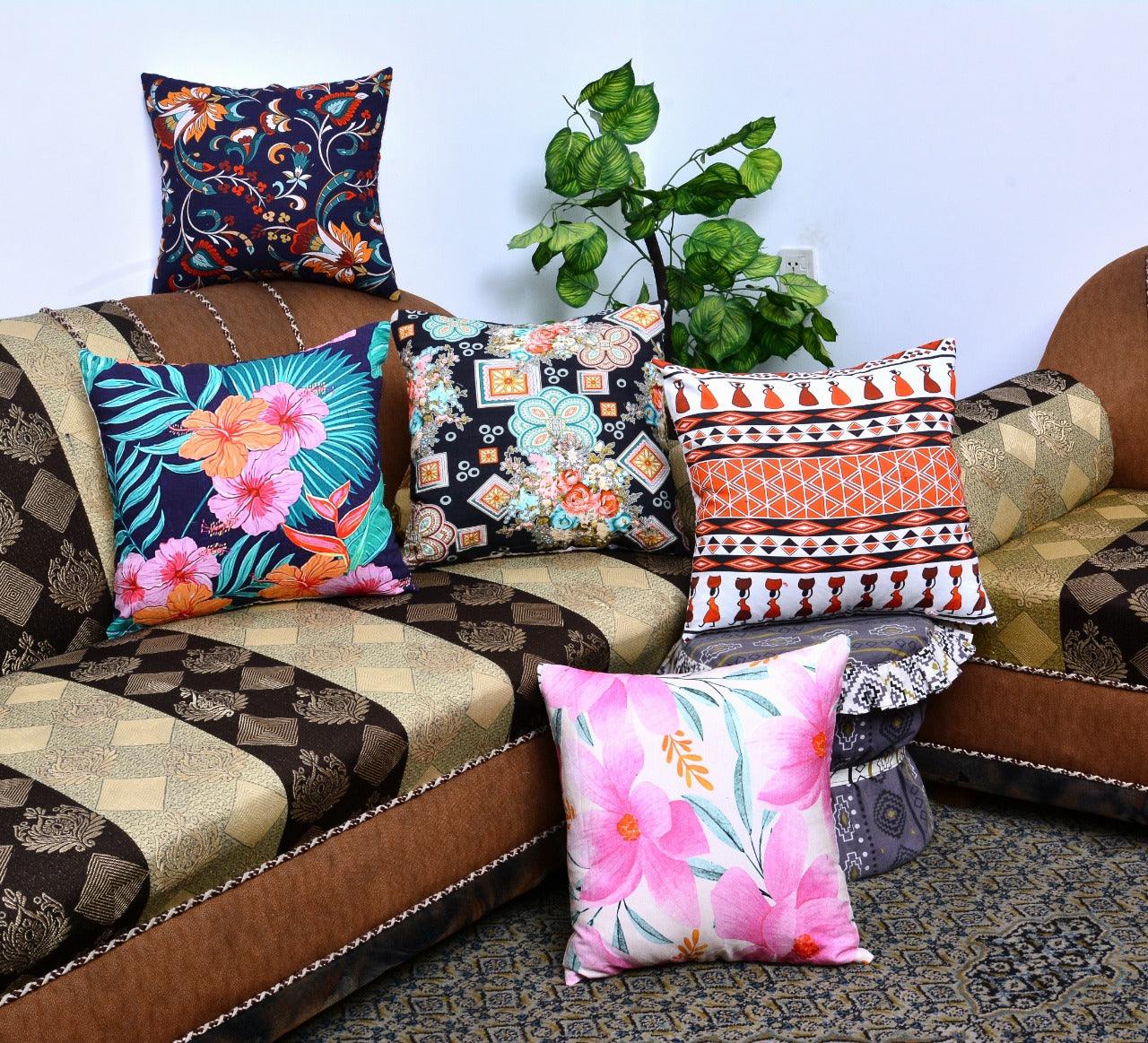 Pack of 5 Duck Digital Printed Cushion covers - 92Bedding