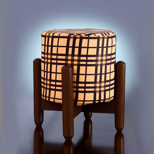 Drone Shape Wooden Round stool -396 - 92Bedding