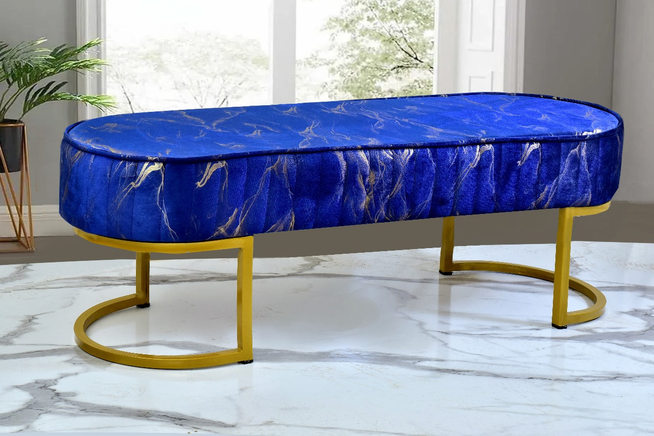 3 Seater Luxury Sprinkle Shade Wooden Stool With Steel Stand -1302