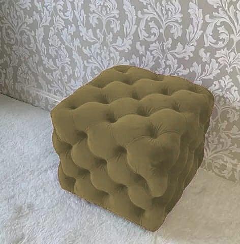 Living Room Velvet Ottoman Stool-642 - 92Bedding