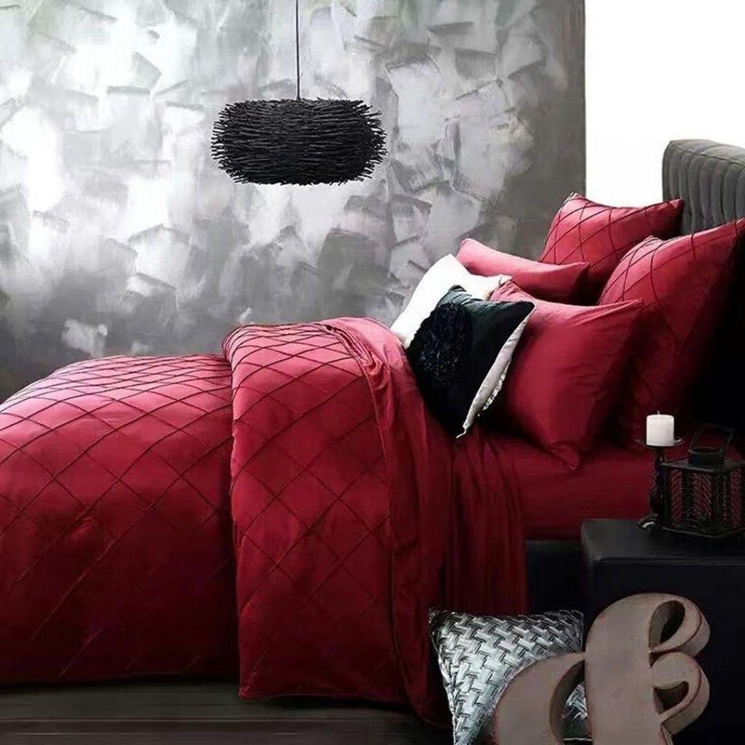 Pleated Bridal set 12 Pieces with Quilt Filling - 92Bedding