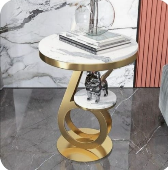 Benz's Round Coffee Table Sofa Side Corner Living Room End Bedside -1270