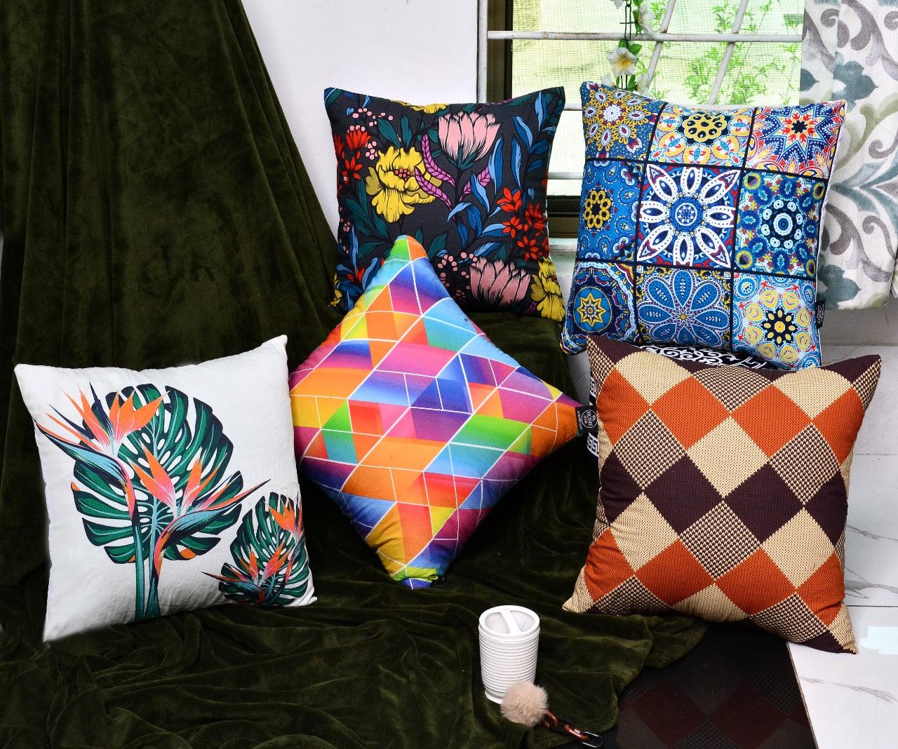 Pack of 5 Duck Digital Printed Cushion covers - 92Bedding