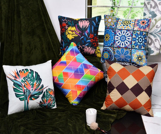 Pack of 5 Duck Digital Printed Cushion covers - 92Bedding