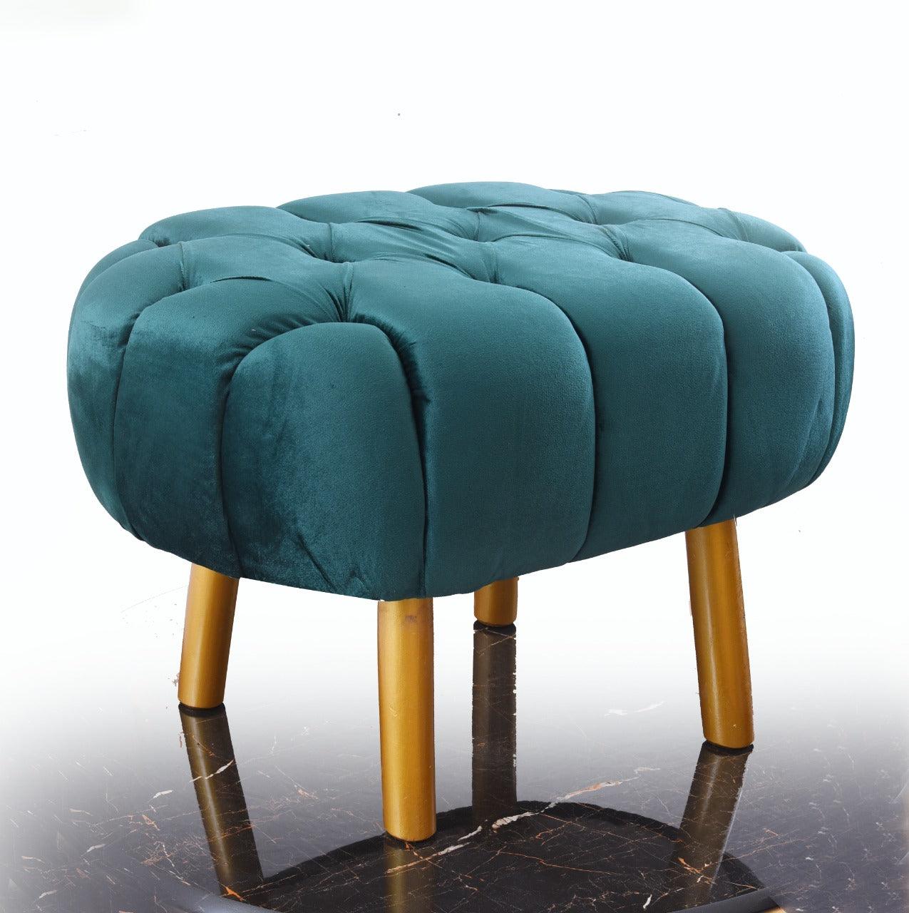 Luxury Single Seater Ottoman Stool -1068 - 92Bedding