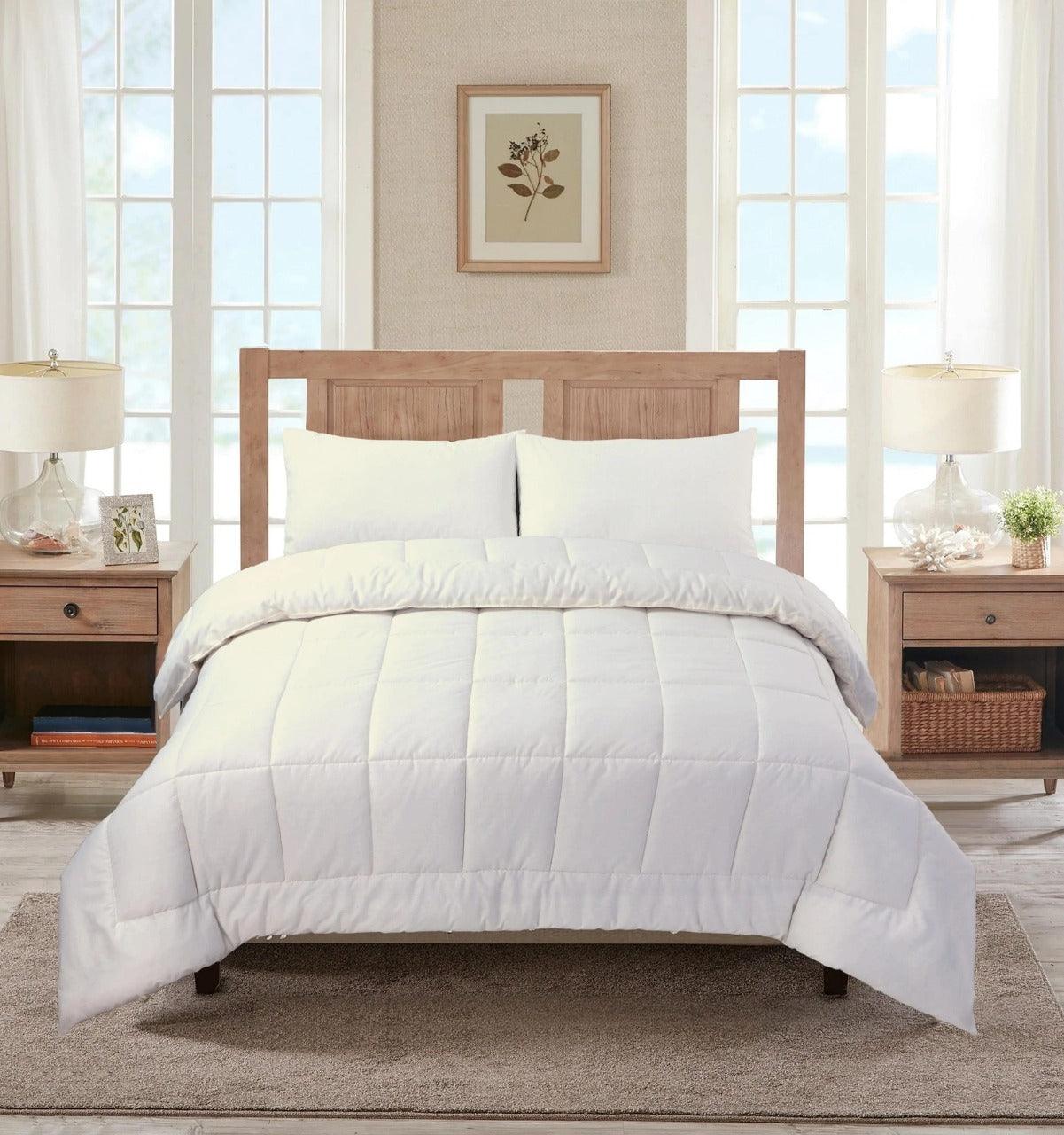 White Summer Comforter - 92Bedding