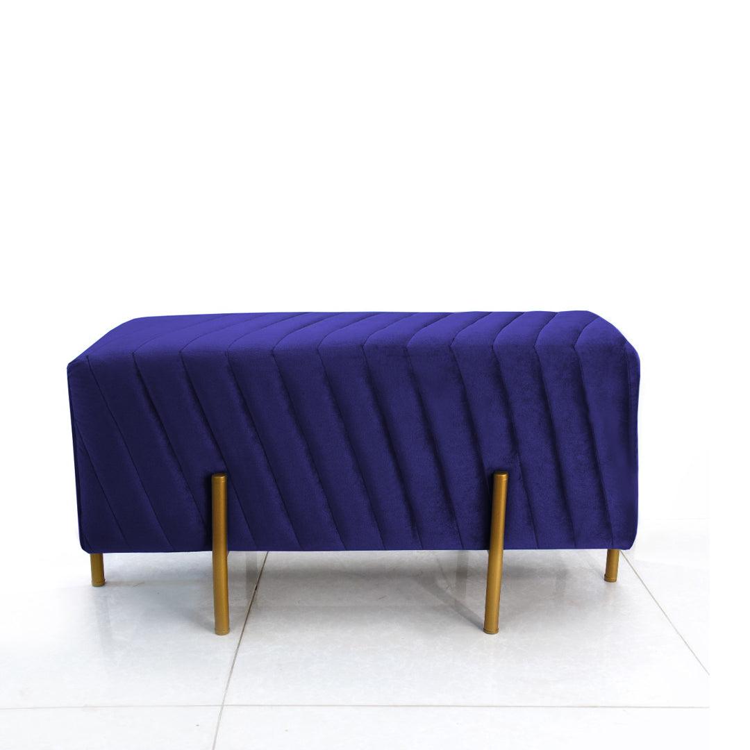 2 Seater Luxury Velvet Steel Stool-925 - 92Bedding