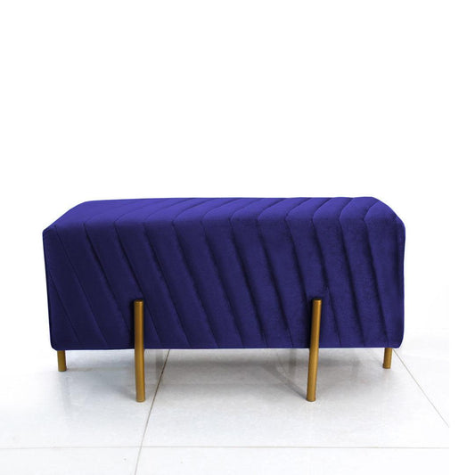2 Seater Luxury Velvet Steel Stool-925 - 92Bedding