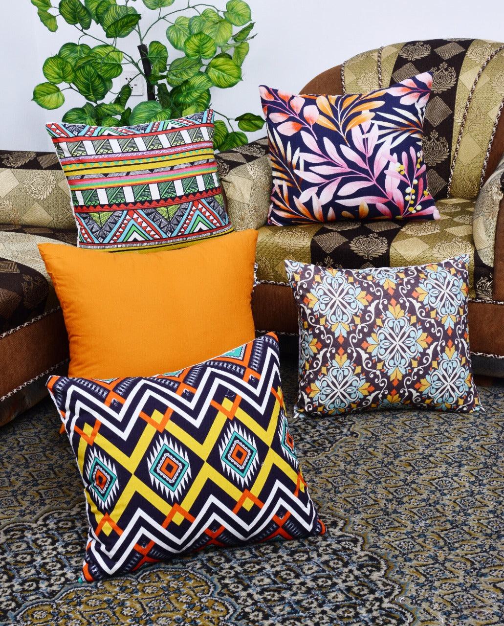 Pack of 5 Duck Digital Printed Cushion covers - 92Bedding