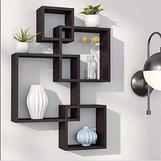 4 pcs set Wooden Shelves Black - 92Bedding