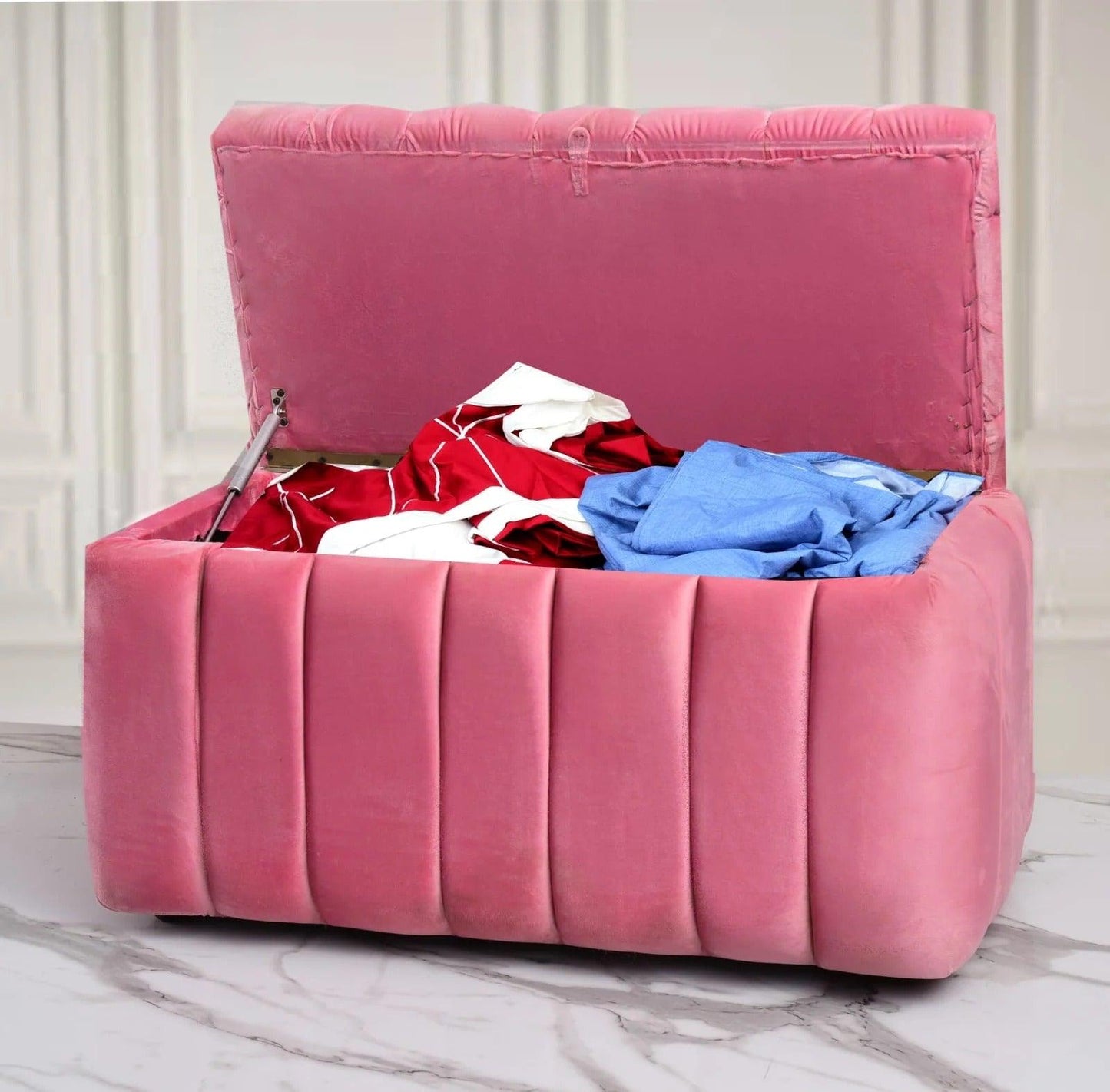 2 Seater Luxury Ottoman Storage Box -1167 - 92Bedding