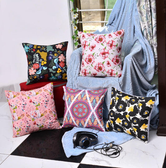 Pack of 5 Duck Digital Printed Cushion covers - 92Bedding