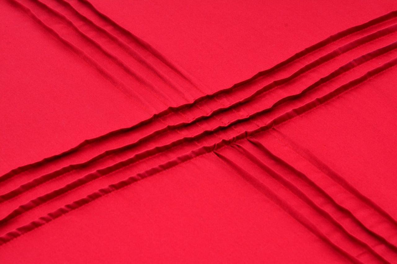 8 Pcs Pleated Embroidered Duvet Set - 92Bedding