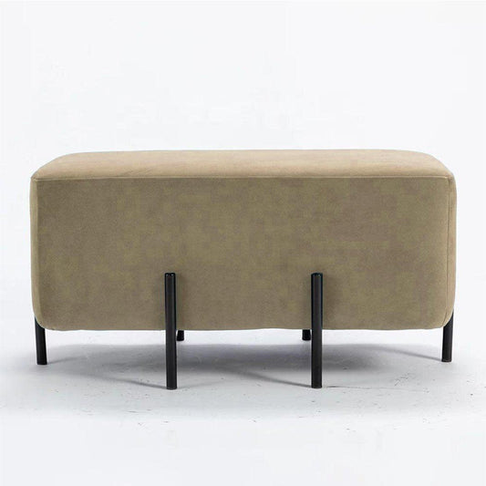 2 Seater Luxury Wooden Stool With Steel Stand-528 - 92Bedding