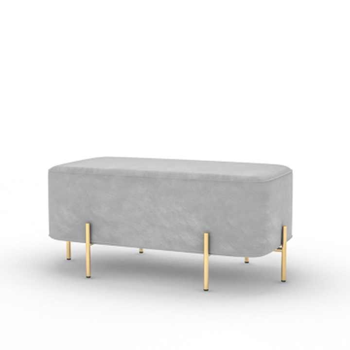 Wooden stool 2 Seater With Steel Stand -1105 - 92Bedding