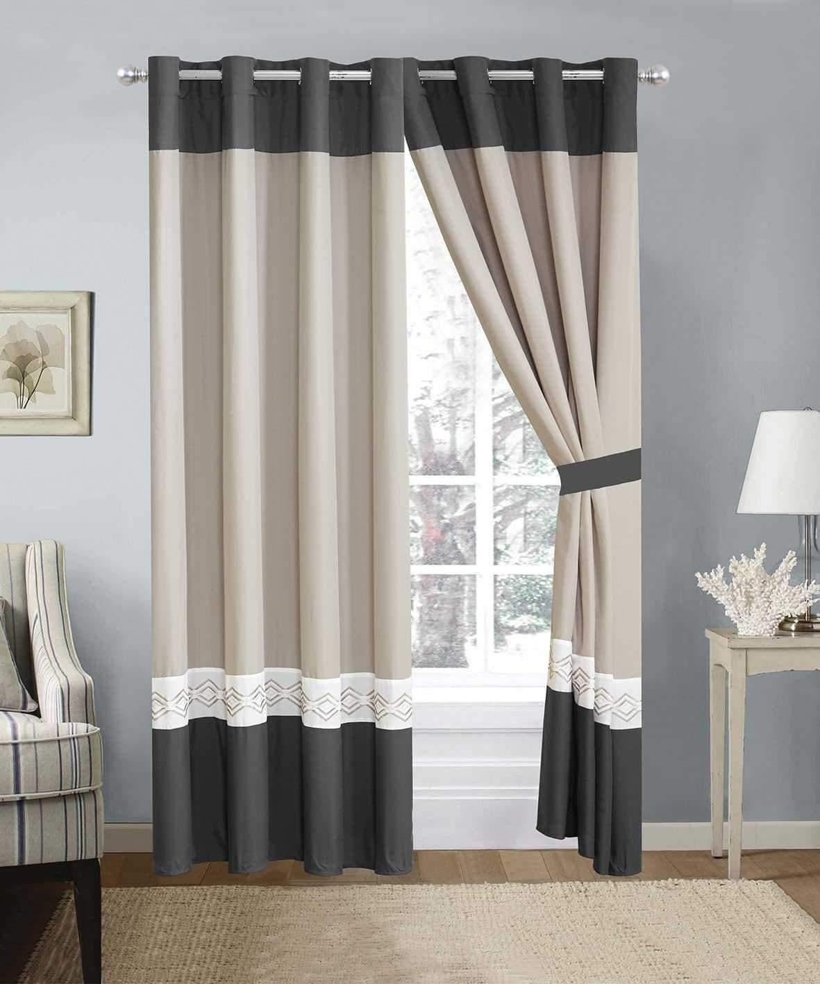 Elegant Embroidered Curtain 09 - 92Bedding