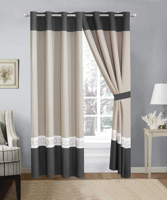 Elegant Embroidered Curtain 09 - 92Bedding