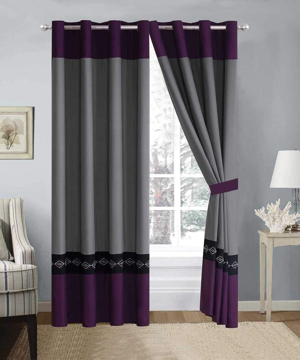 Elegant Embroidered Curtain 02 - 92Bedding