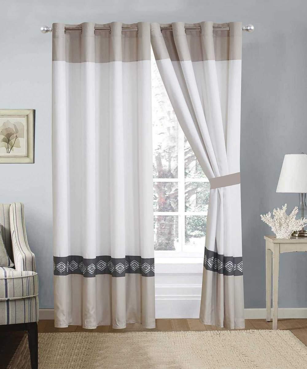 Elegant Embroidered Curtain 06 - 92Bedding