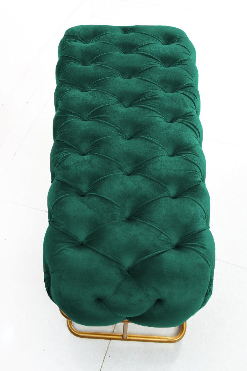 3 SEATER LUXURY OTTOMAN STOOL WITH STEEL STAND -961 - 92Bedding