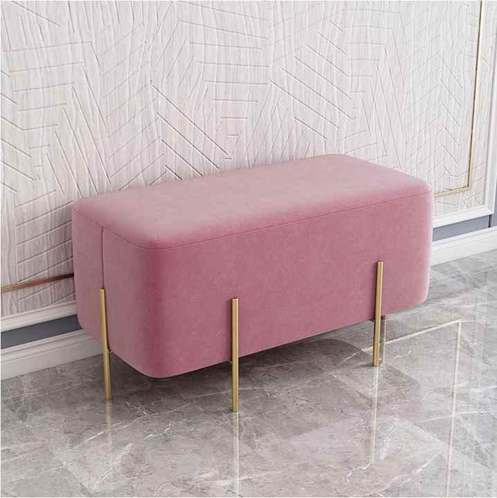 Wooden stool 2 Seater With Steel Stand -1107 - 92Bedding