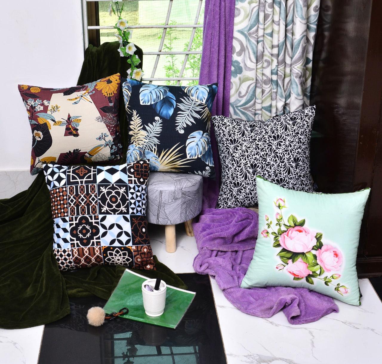 Pack of 5 Duck Digital Printed Cushion covers - 92Bedding