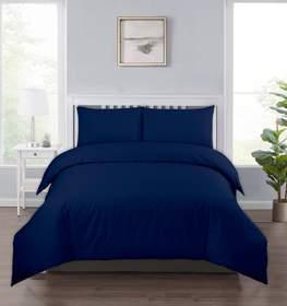 Navy Blue- Quilt Cover Set - 92Bedding