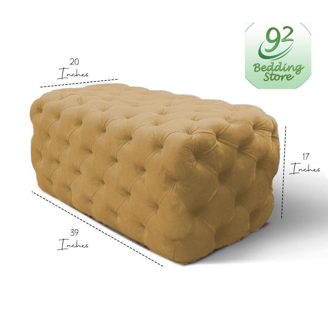 Luxury Soft Modren Long Tufted Ottoman (002) - 92Bedding